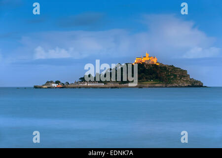 St. Michaels Mount; Am Abend; Cornwall; UK Stockfoto