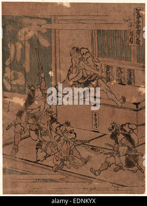 Judanme, Akt zehn [der Kanadehon Chushingura]., Katsushika, Hokusai, 1760-1849, Künstler, [zwischen 1804 und 1812], 1 print Stockfoto