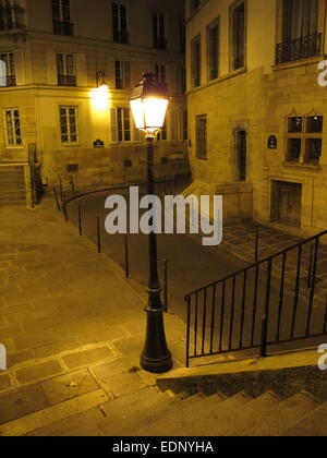 Rue des Ursins und der Rue des Chantres auf der Ile De La Cite Paris Frankreich Stockfoto