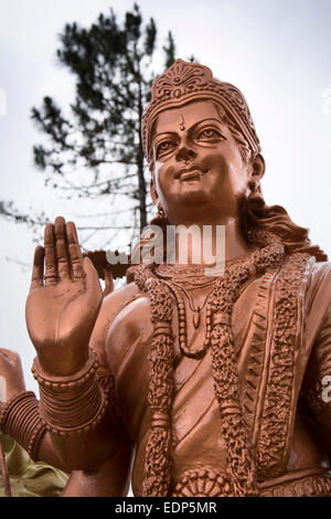 Mauritius, Grand Bassin, neue Durga Maa Bhavani Statue am Eingang zum Heiligen See Ganga Talao Stockfoto