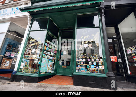 Eine schöne English Buch und Geschenk-Shop in Colchester Essex, Großbritannien Stockfoto