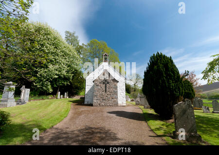 Glen prosen Kirche Glens Kapelle Friedhof Angus-Schottland Stockfoto
