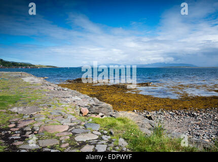 Blick über Broadford Bay auf der Insel Skye, Schottland, UK Stockfoto