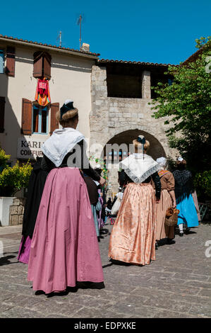 Traditionen, Saint-Gilles, Gard, Languedoc Roussillon, Frankreich Stockfoto