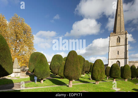 St. Marien Pfarrkirche Painswick, Gloucestershire, England, UK Stockfoto