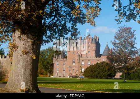 Glamis Castle im Herbst Angus Tayside dundee Stockfoto