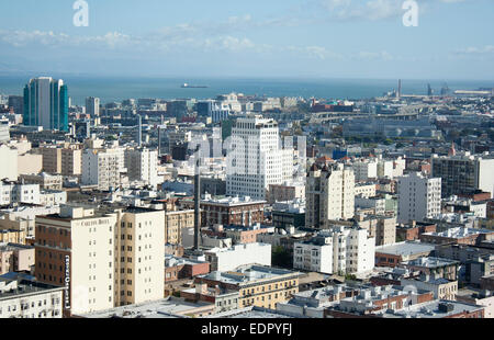 Skyline von San Francisco am Tag Stockfoto