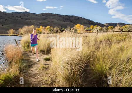 Weibliche Läufer in Colorado Stockfoto