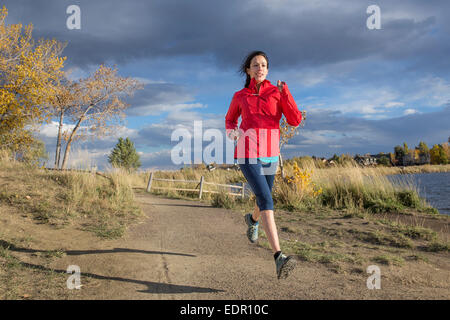 Weibliche Läufer in Colorado Stockfoto