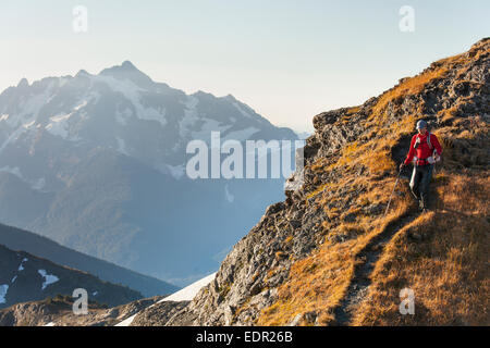 Wandern im North Cascades National Park Stockfoto