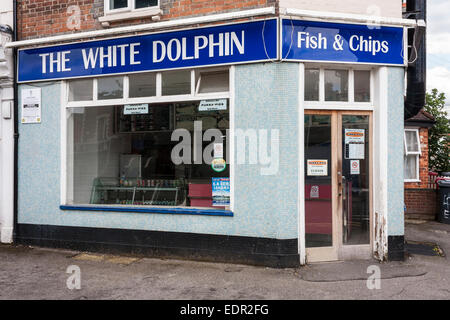 Traditionelle englische Fish &amp; Chips-Shop. England, GB, UK. Stockfoto