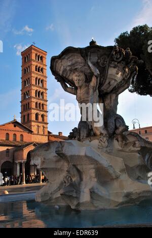 Rom, Fontana dei Tritoni Stockfoto