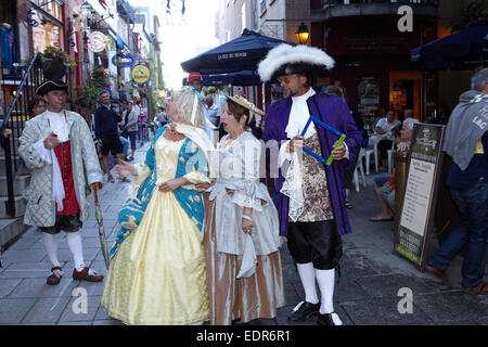 [Fête De La Nouvelle France] Quebec Strassenfest Stockfoto