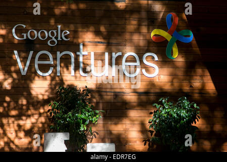 Der Hauptsitz von Google Ventures in Mountain View, Kalifornien. Stockfoto