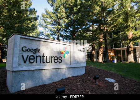 Der Hauptsitz von Google Ventures in Mountain View, Kalifornien. Stockfoto