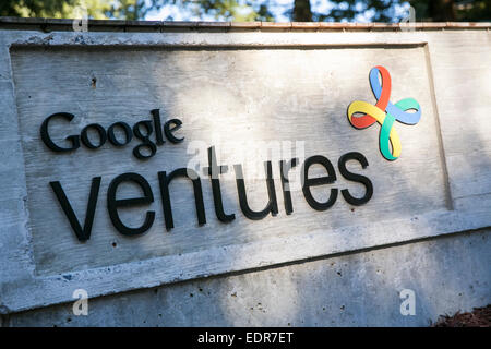 Der Hauptsitz von Google Ventures in Mountain View, Kalifornien. Stockfoto