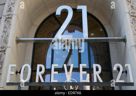 Forever 21 Bekleidung Einzelhandel in der Innenstadt von San Francisco, Kalifornien. Stockfoto