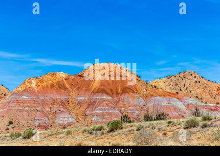 Roten Felsen bei Ghost Ranch, New Mexico, USA Stockfoto