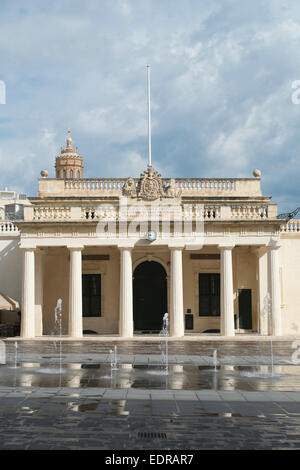 Main Guard Gebäude in St George Square, Valletta, Malta Stockfoto