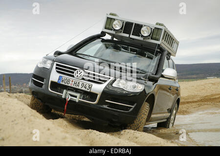 Auto, VW, Volkswagen, Touareg, Offroad, Gelaende, Geländefahrzeug, 4 x 4, 4wd, Allrad, Allradantrieb, Abenteuer, Spass, Motor, Mo, USA Stockfoto