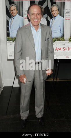 Der Hampton-Premiere von "Und So es geht" in der Guild Hall in East Hampton - Ankünfte Featuring: Mort Zuckerman wo: East Hampton, New York, USA bei: 6. Juli 2014 Stockfoto