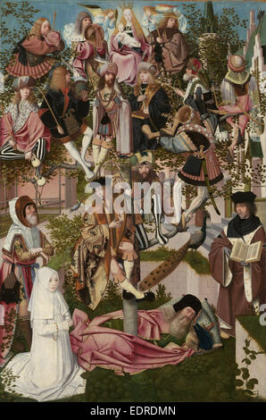 Der Baum von Jesse, Kreis von Geertgen tot Sint Jans, um 1500 Stockfoto