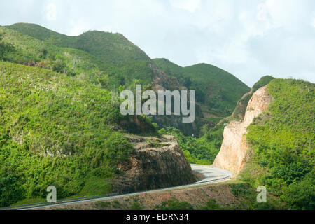 Dominikanische Republik, Halbinsel Samana, Boulevard Turistico del Atlantico zwischen Las Terrenas und dem Flughafen Stockfoto