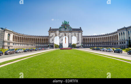 Der Triumphbogen in Brüssel, Belgien Stockfoto