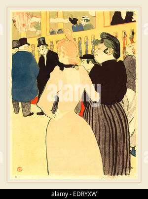 Henri de Toulouse-Lautrec (French, 1864-1901), bei dem Moulin Rouge, la Goulue und ihre Schwester Stockfoto