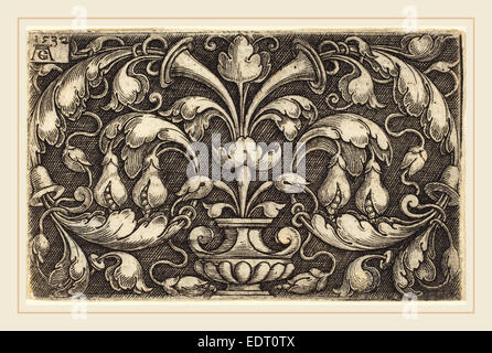 Heinrich Aldegrever (Deutsch, 1502-1555-1561), Ornament, 1532, Stockfoto