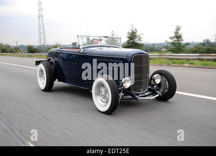 1932 Ford deuce traditionelle Hotrod, in New York City Street Lage Stockfoto