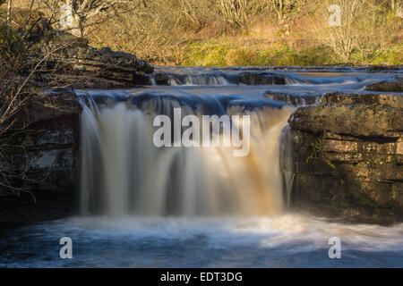 Wain Wath Force Wasserfall in der Nähe von Dorf Keld in Yorkshire Dales Stockfoto