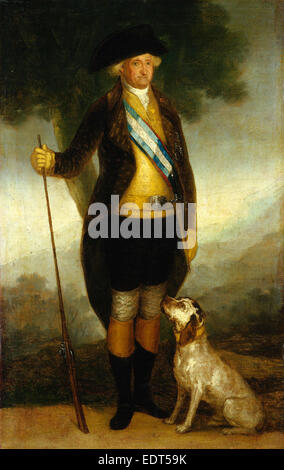 Werkstatt von Francisco de Goya, Charles IV von Spanien als Jäger, c. 1799-1800, Öl auf Leinwand Stockfoto