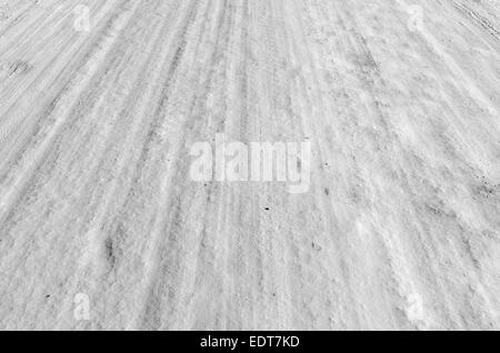 Schnee-Straße Stockfoto