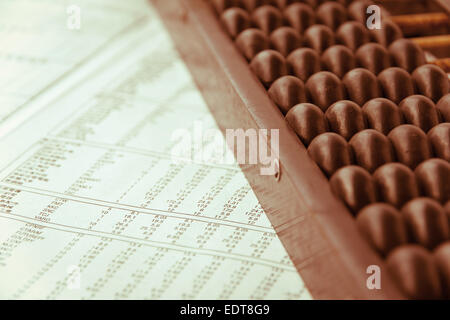 alten Abakus-Hintergrund Stockfoto