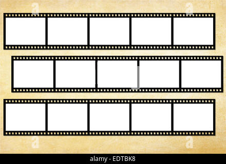 Grunge-Filmausschnitte Stockfoto