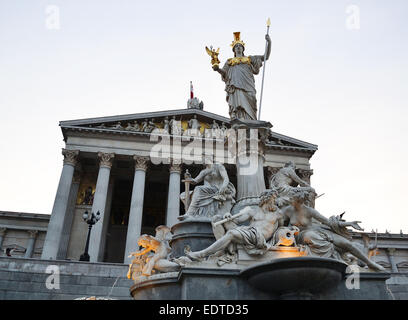 Das Parlament in Wien, Österreich Stockfoto