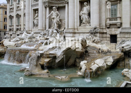 Italien, Rom, Brunnen Fontana di Trevi, Italien, Rom, Trevi-Brunnen, Europa, Italien, Latium, Stadt, Hauptstadt, Reisen, Tourismus, landm Stockfoto