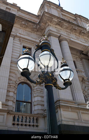 Laternen der Victoria State Parliament House in Melbourne, Australien Stockfoto