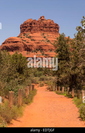 Fußweg zur Bell Rock in der Nähe von Sedona Stockfoto