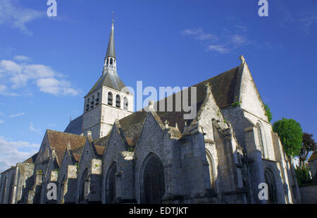 Die gotische Kirche von St.Croix in Provins, Frankreich Stockfoto
