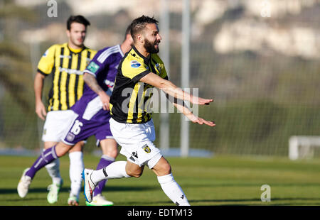 La Manga Club, Catagena, Spanien. 9. Januar 2015.  Fußballspiel RSC Anderlecht Vs SBV Vitesse © ABEL F. ROS / Alamy Live News Stockfoto