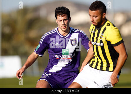 La Manga Club, Catagena, Spanien. 9. Januar 2015.  Fußballspiel RSC Anderlecht Vs SBV Vitesse © ABEL F. ROS / Alamy Live News Stockfoto