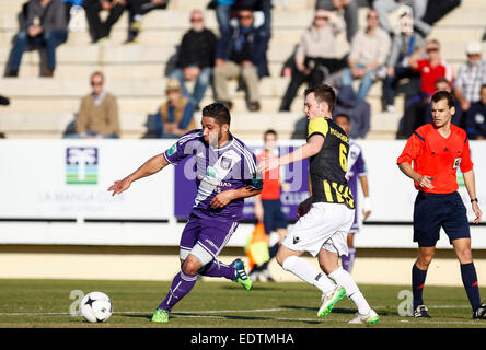 La Manga Club, Catagena, Spanien. 9. Januar 2015.  Fußballspiel RSC Anderlecht Vs SBV Vitesse © ABEL F. ROS / Alamy Live News Stockfoto