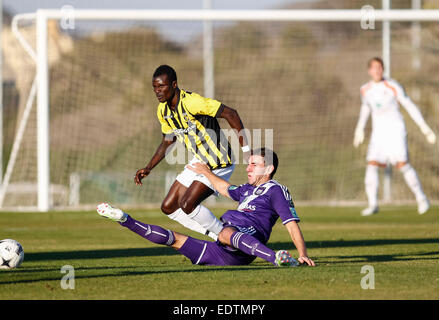 La Manga Club, Catagena, Spanien. 9. Januar 2015.  Fußballspiel RSC Anderlecht Vs SBV Vitesse © ABEL F. ROS / Alamy Live News Stockfoto