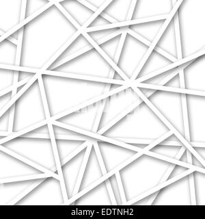 Abstrakt weiß Web-Hintergrund mit weißen Linien Stockfoto