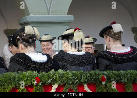 Leonhardifahrt in Oberbayern, Deutschland, traditionellen Leonhard Parade, Benediktbeuren, Leonhardifahrt in Benediktbeuern, obere B Stockfoto