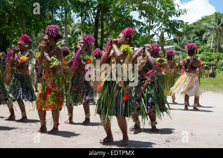 Melanesien, Provinz Makira-Ulawa, Salomon-Inseln, Insel Owaraha oder Owa Raha (früher bekannt als Santa Ana). Stockfoto