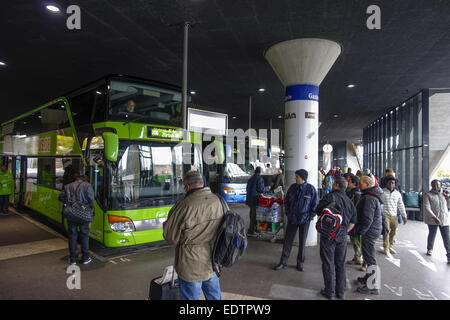 Zentraler Omnibusbahnhof, ZOB, München, Oberbayern, Bayern, Deutschland, Europa, Zentraler Omnibusbahnhof, ZOB, M Stockfoto