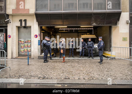 Ein Blick auf Plaza République, Paris, Frankreich, wo Menschen erinnert Terroranschläge. Stockfoto